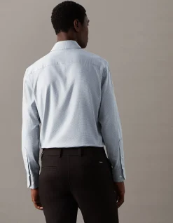 Long Sleeve Slim Dobby Shirt