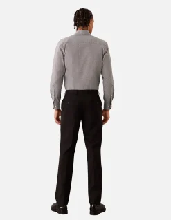 Long Sleeve Slim Single Colour STEP Print Shirt