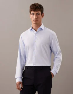 LONG SLEEVE SOFT COMFORT STRETCH SLIM FIT SHIRT
