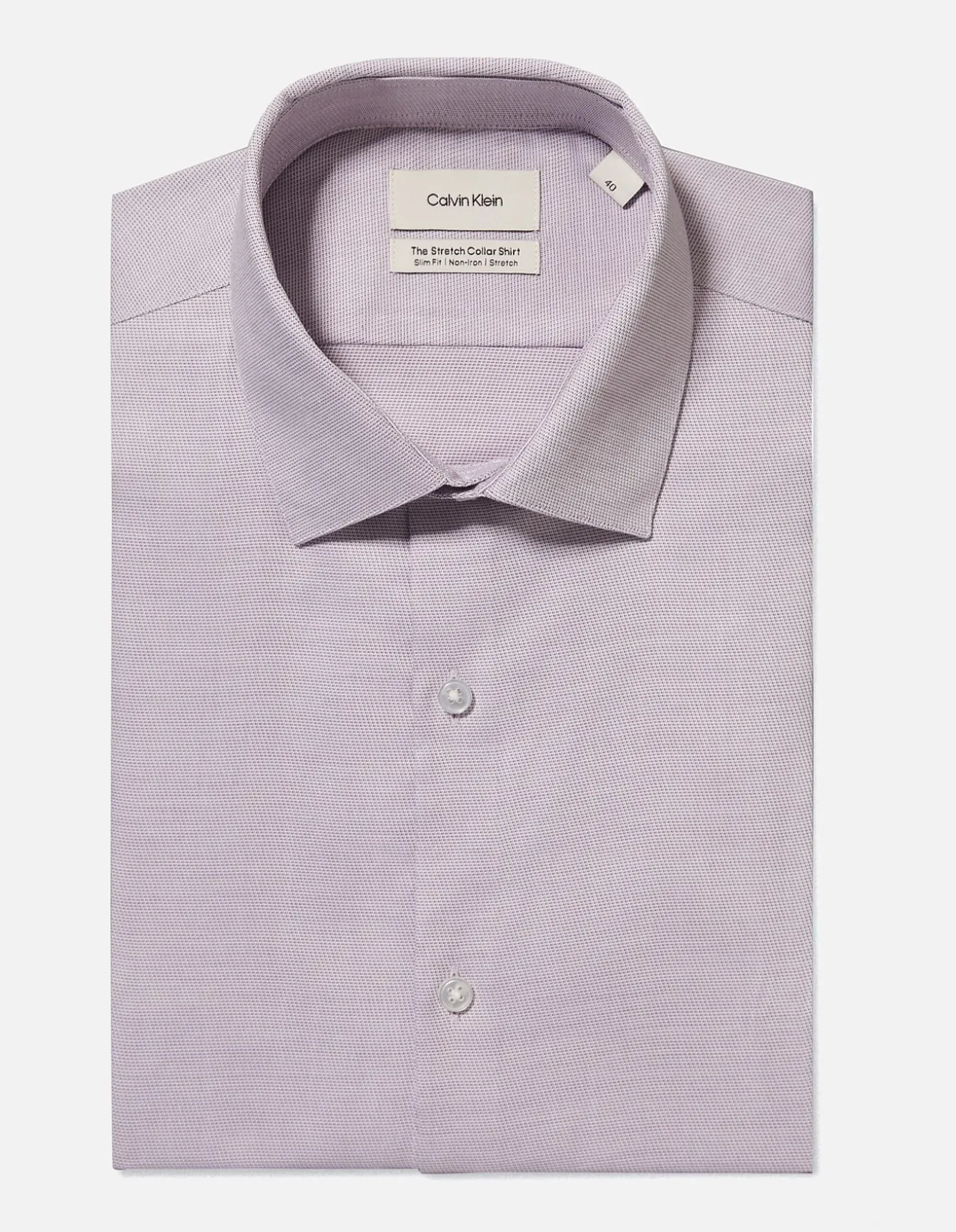 LONG SLEEVE STRETCH COLLAR SHIRT SLIM FIT SHIRT