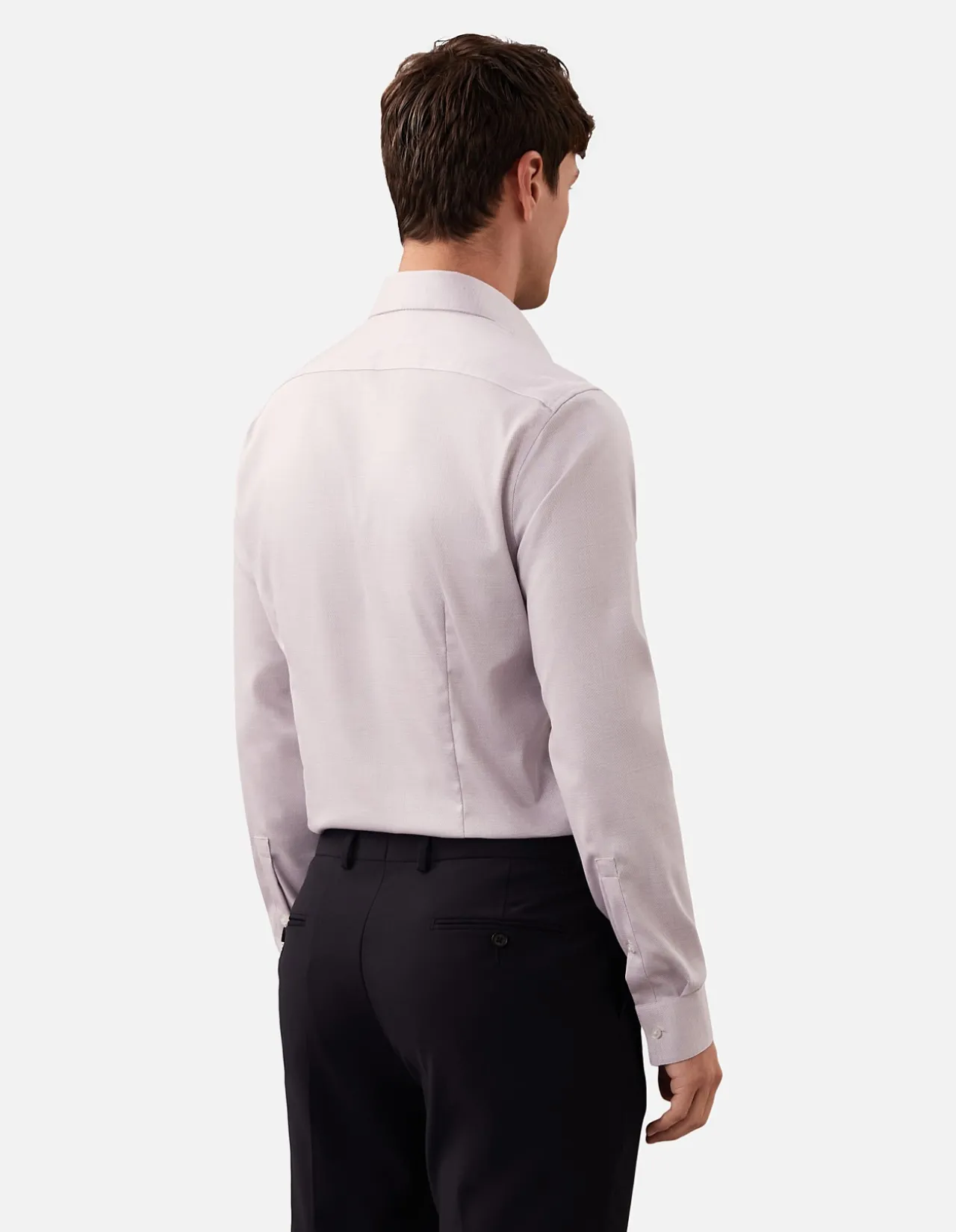 LONG SLEEVE STRETCH COLLAR SHIRT SLIM FIT SHIRT