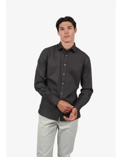 LONG SLEEVE TENCEL WAFFLE COTTON SHIRT