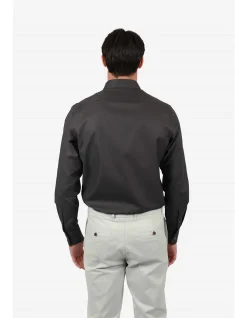 LONG SLEEVE TENCEL WAFFLE COTTON SHIRT