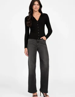 Long Sleeve Vn Rib Miranda Sweater