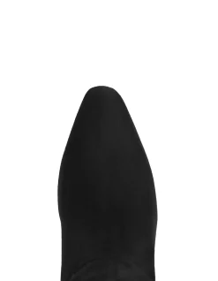 Louella Black Suede Leather Knee High Boot