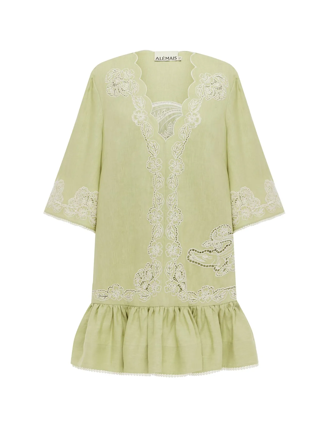 LOUIE EMBROIDERED MINI DRESS