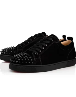 LOUIS JUNIOR SPIKES VEAU VELOURS BLACK