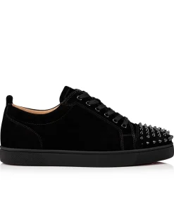 LOUIS JUNIOR SPIKES VEAU VELOURS BLACK
