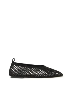 Lou Perforated Leather High Topline Flat