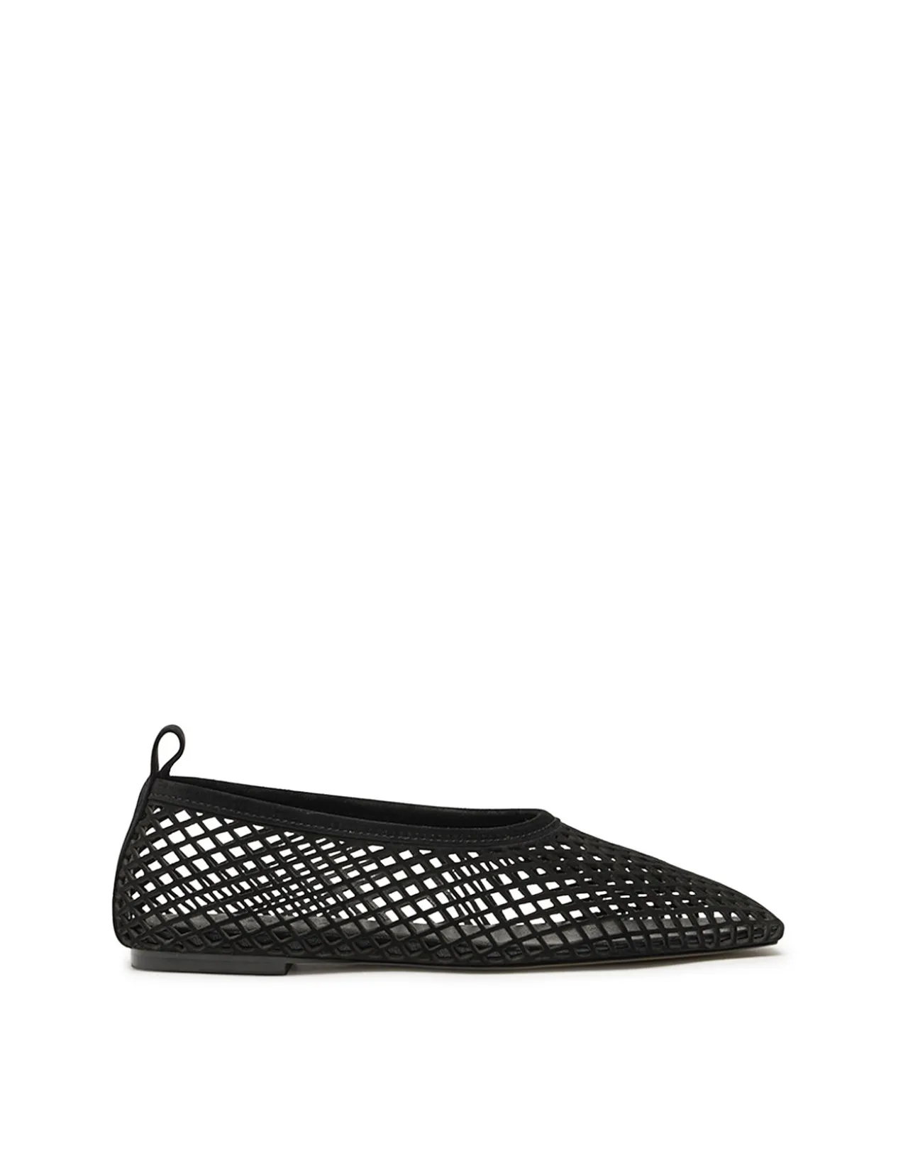 Lou Perforated Leather High Topline Flat