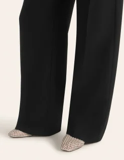 Lou Perforated Leather High Topline Flat