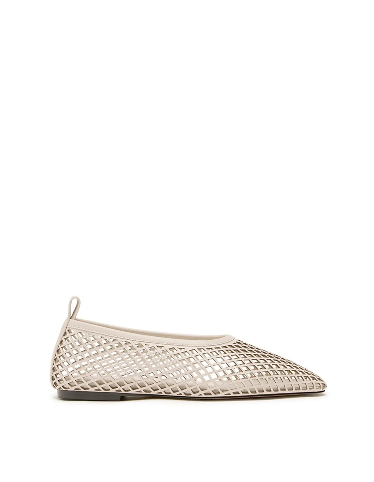 Lou Perforated Leather High Topline Flat