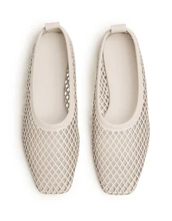 Lou Perforated Leather High Topline Flat