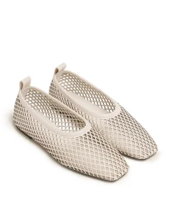 Lou Perforated Leather High Topline Flat