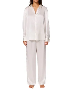 Love Me Silk Long Sleeve Night Shirt Natural