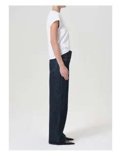 Low Curve Mid Rise Wide Leg Denim Jeans