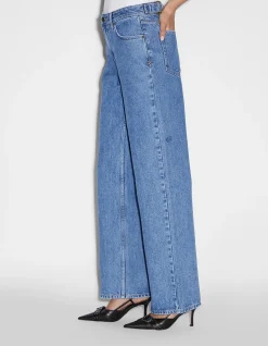 Low Rider Relaxed Straight Leg Denim Jeans