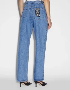 Low Rider Relaxed Straight Leg Denim Jeans