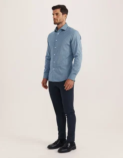 LUCIAN LONG SLEEVE STRETCH CHECK SHIRT
