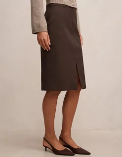 LUCY BELTED PENCIL SKIRT