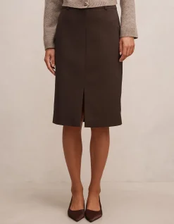 LUCY BELTED PENCIL SKIRT