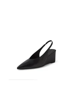 Luisah Pointed Toe Slingback Wedge Heels