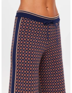 Lumiere Juniper Geo Knit Straight Leg Pant