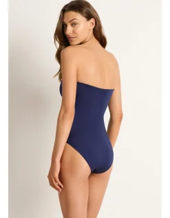 Lustre Scarf Tie Bandeau One Piece