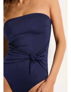 Lustre Scarf Tie Bandeau One Piece