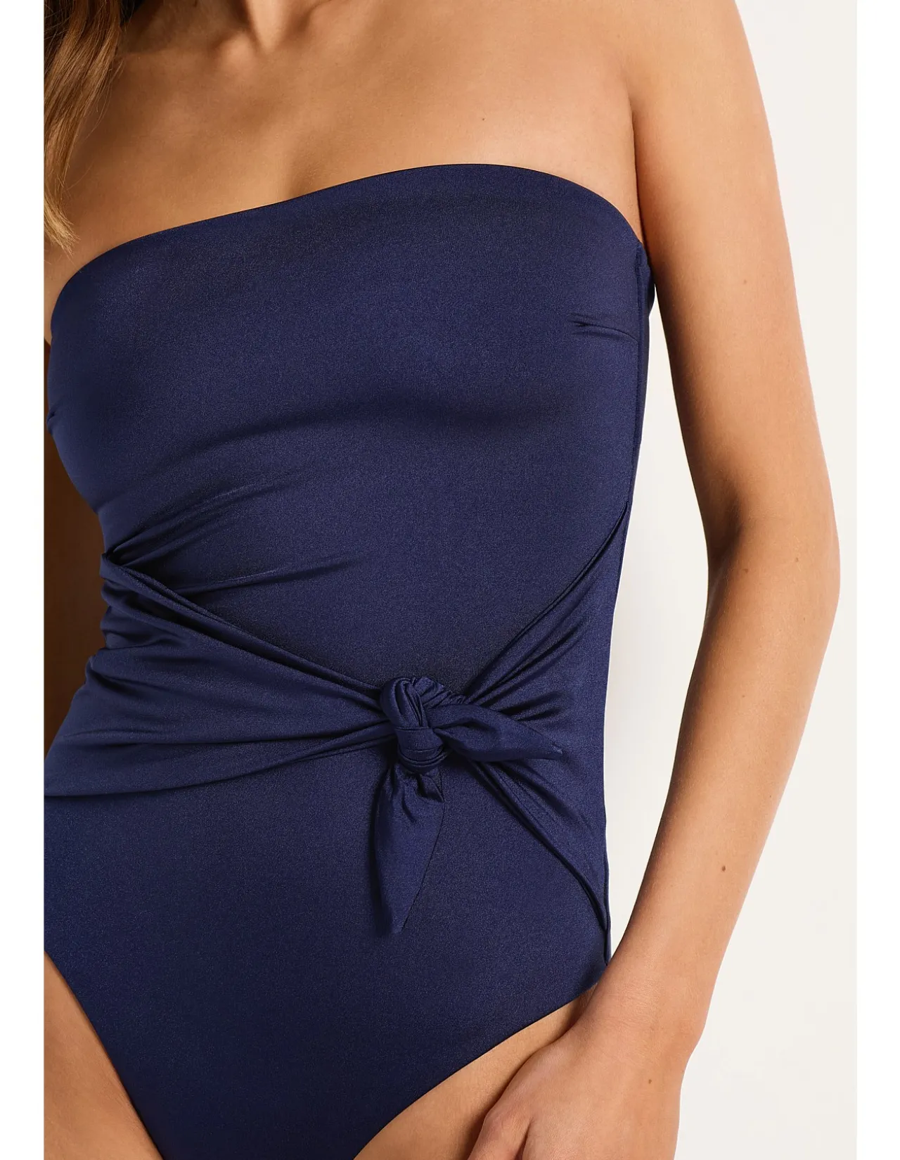 Lustre Scarf Tie Bandeau One Piece