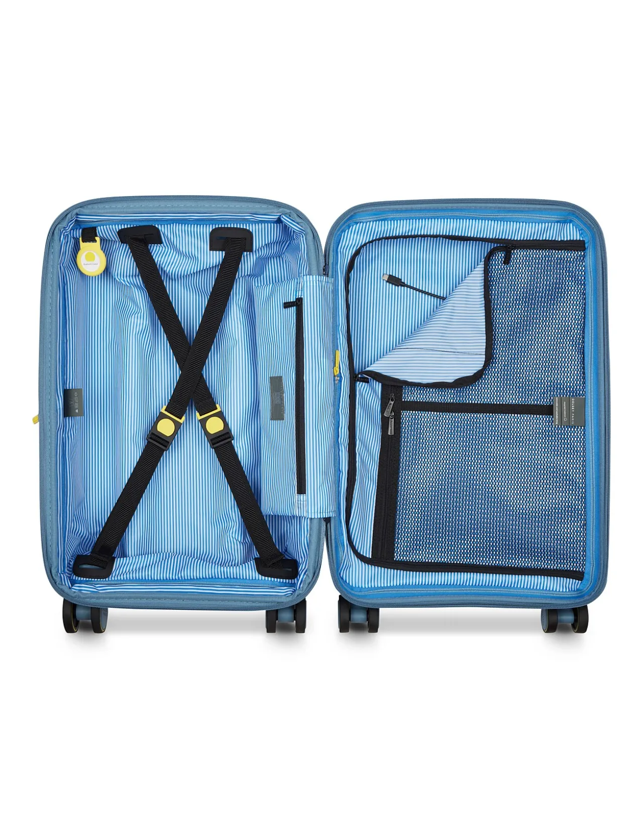 Lutece 55cm Small Carry-On Suitcase Blue