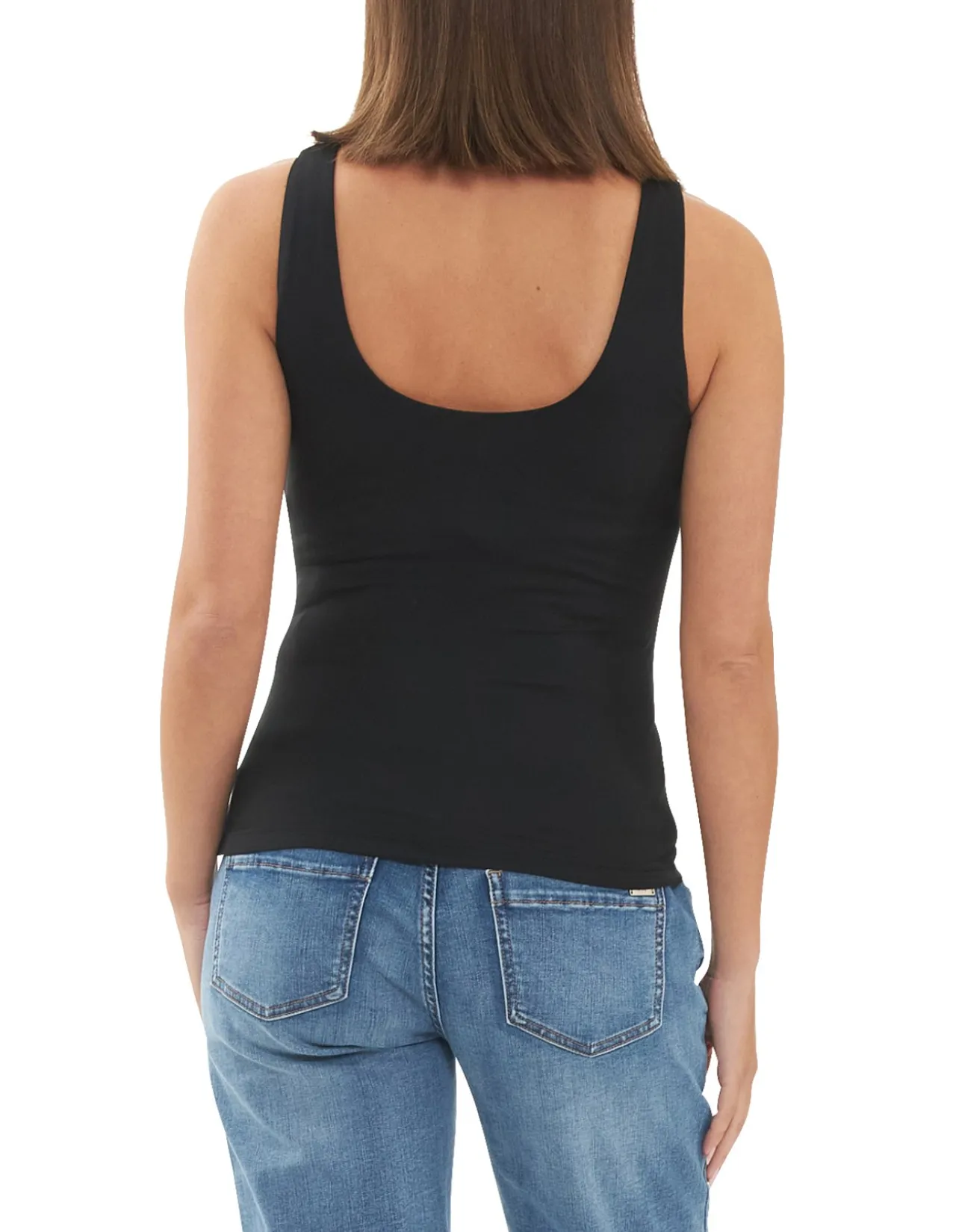 Luxe Knit Tank Top Scoop Neckline