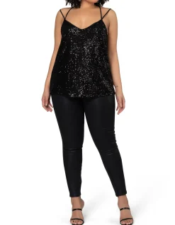 Luxe Stretch Coated High Rise Slim Jeans