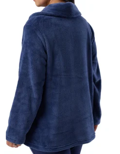 luxury long sleeve sleep jacket