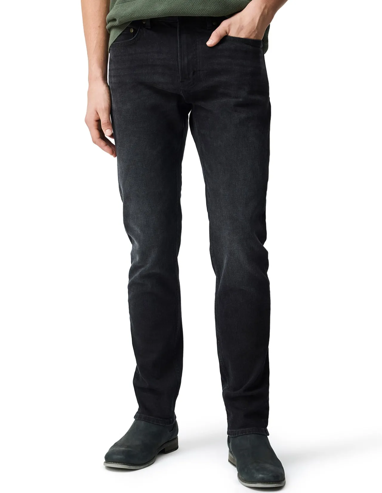 Lyell Straight Italian Denim Long Leg Jeans