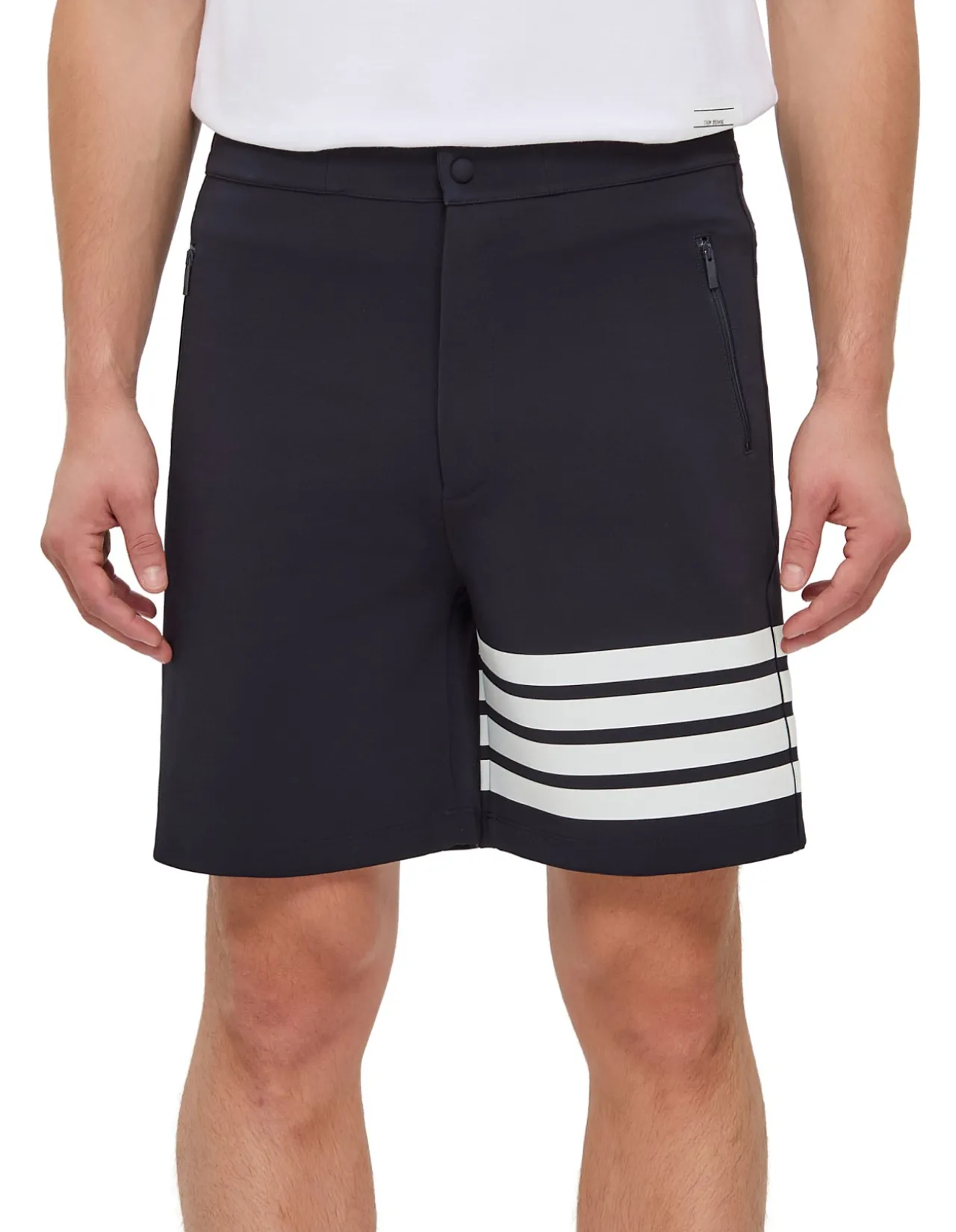 3M Reflective 4 Bar Mid Thigh Tech Shorts