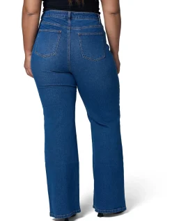 Maddie Mid Wash Bootleg Denim Jean