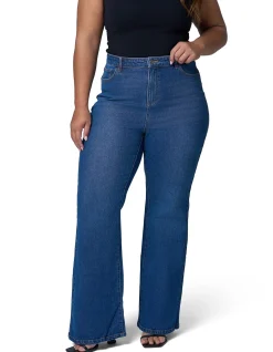 Maddie Mid Wash Bootleg Denim Jean