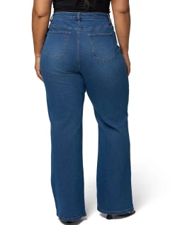 Maddie Mid Wash Bootleg Denim Jean
