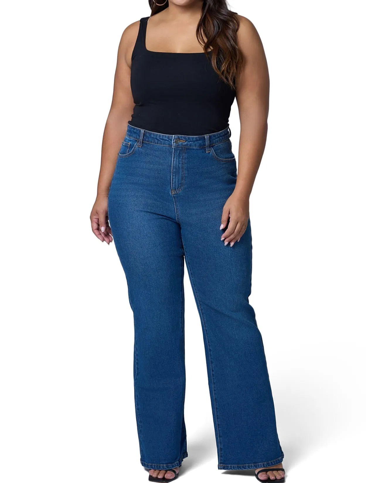 Maddie Mid Wash Bootleg Denim Jean