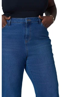 Maddie Mid Wash Bootleg Denim Jean