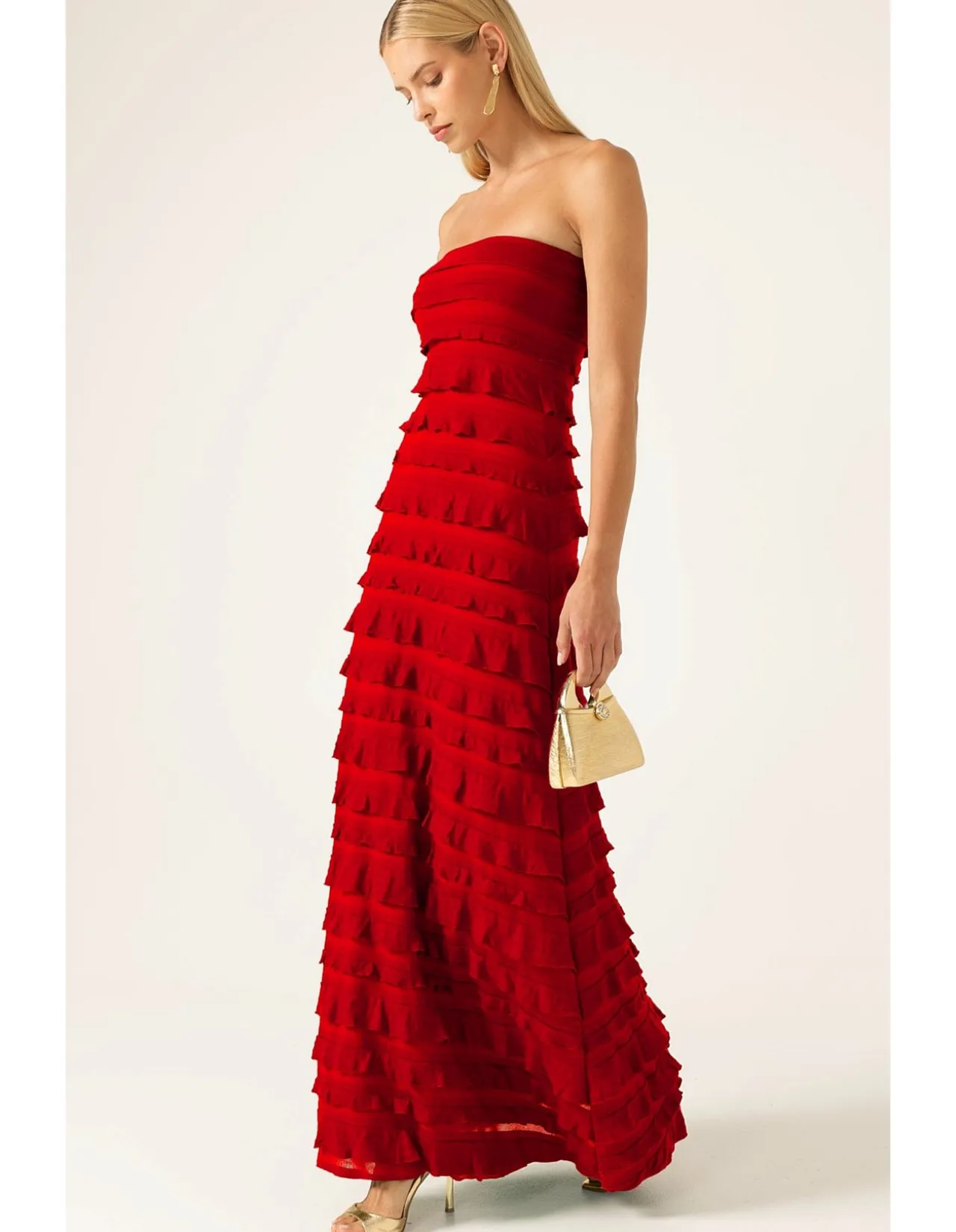 MADDISON DRESS IN CHERRY