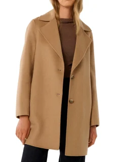 MADI FELLED MID LENGTH COAT