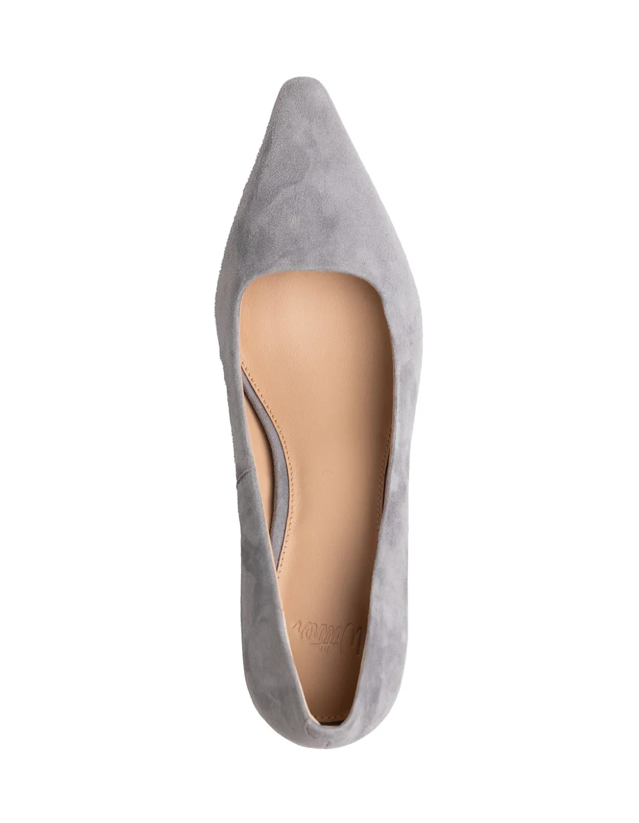 Maine Cement Grey Suede Leather Pump