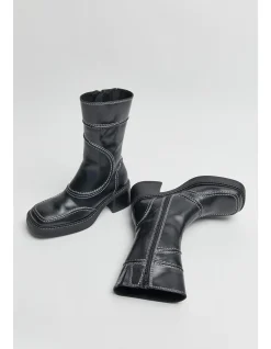 Malene Black Ankle Boots
