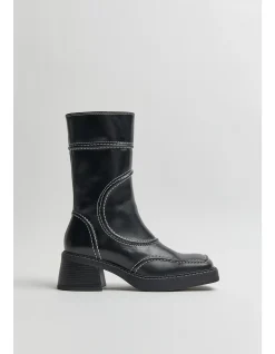 Malene Black Ankle Boots