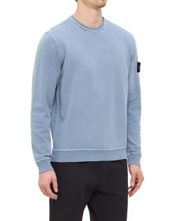 Malfilé Fleece Old Effect Crewneck Sweatshirt