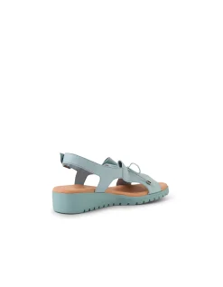 Malika Ruched Vamp Leather Sandals