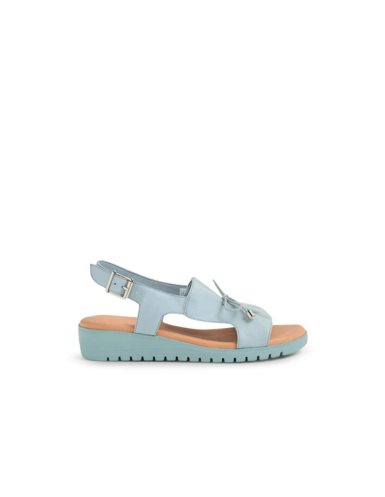 Malika Ruched Vamp Leather Sandals