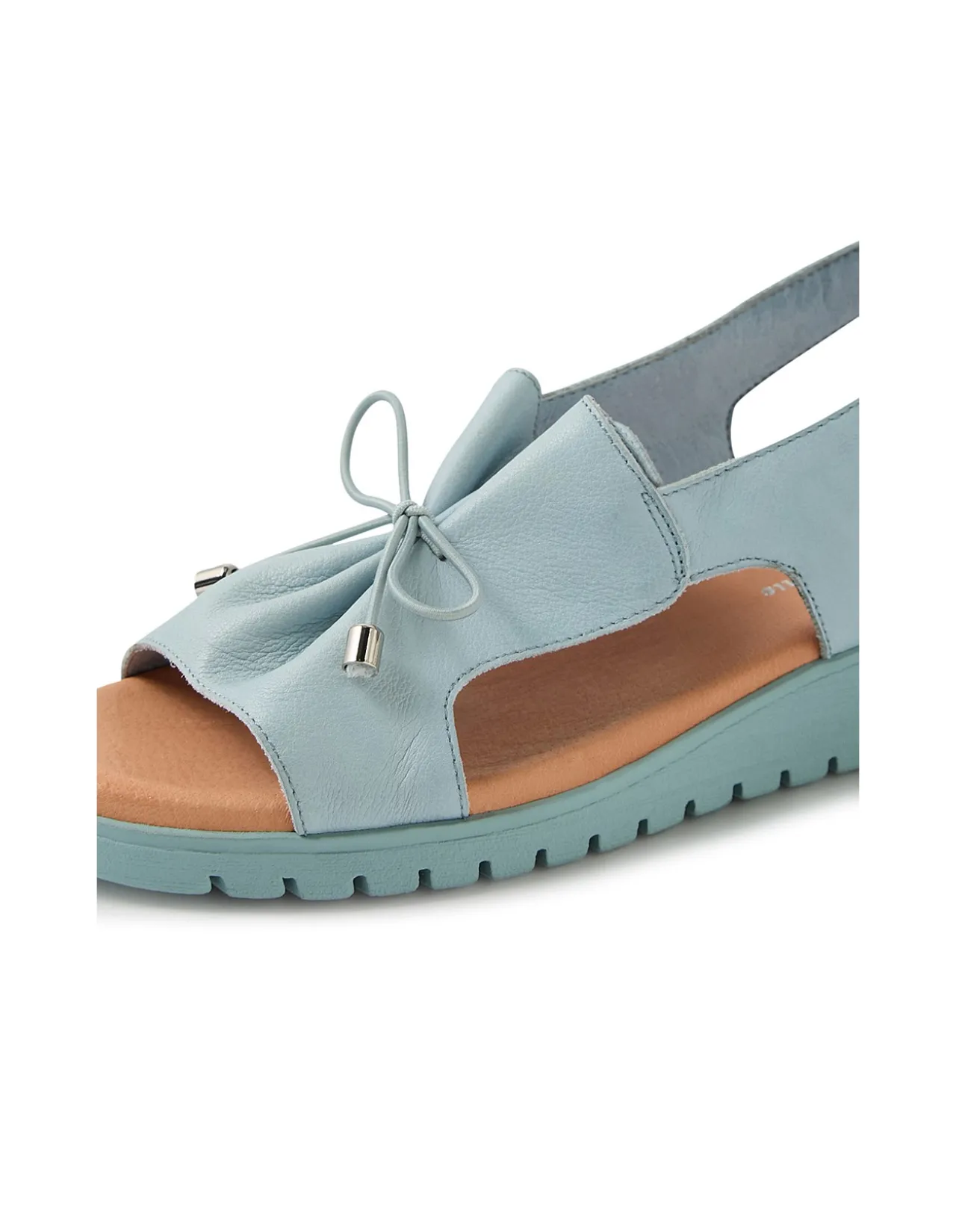 Malika Ruched Vamp Leather Sandals